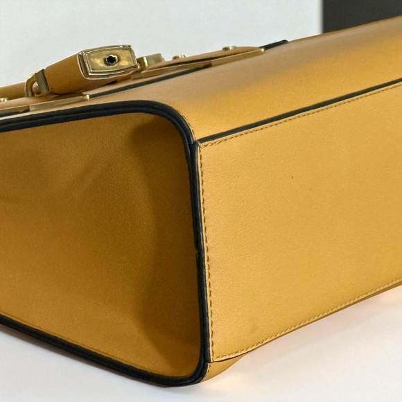 Aldo Mustard Yellow Satchel Crossbody Bag Handbag - Picture 8 of 14